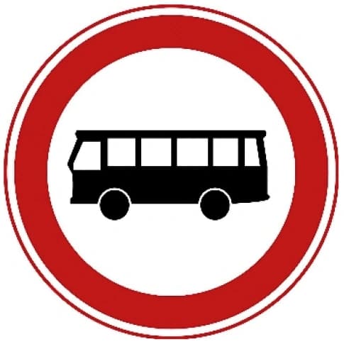 Closed to buses