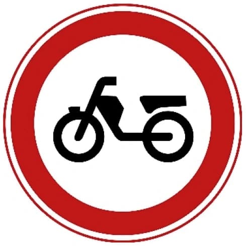 Closed to mopeds, light mopeds and powered disability vehicles