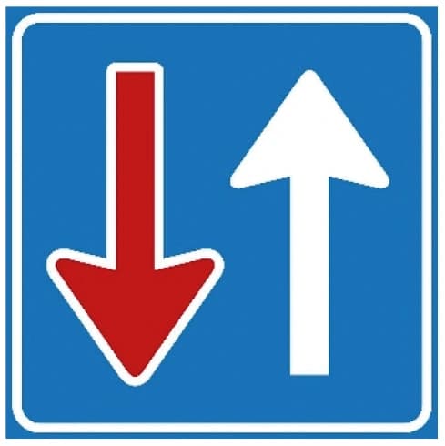 Oncoming traffic must give way to you