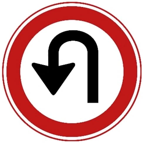 No U-turn