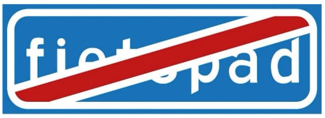 End of optional cycle path