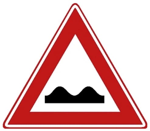 Uneven road surface