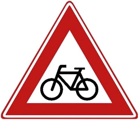 Cyclists and moped riders