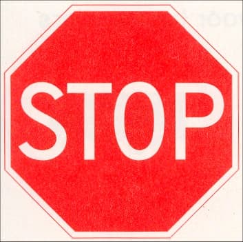 Stop and give priority to drivers on the crossing road