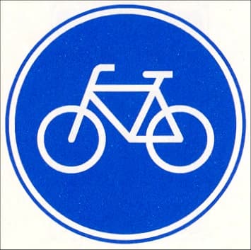 Mandatory cycle path
