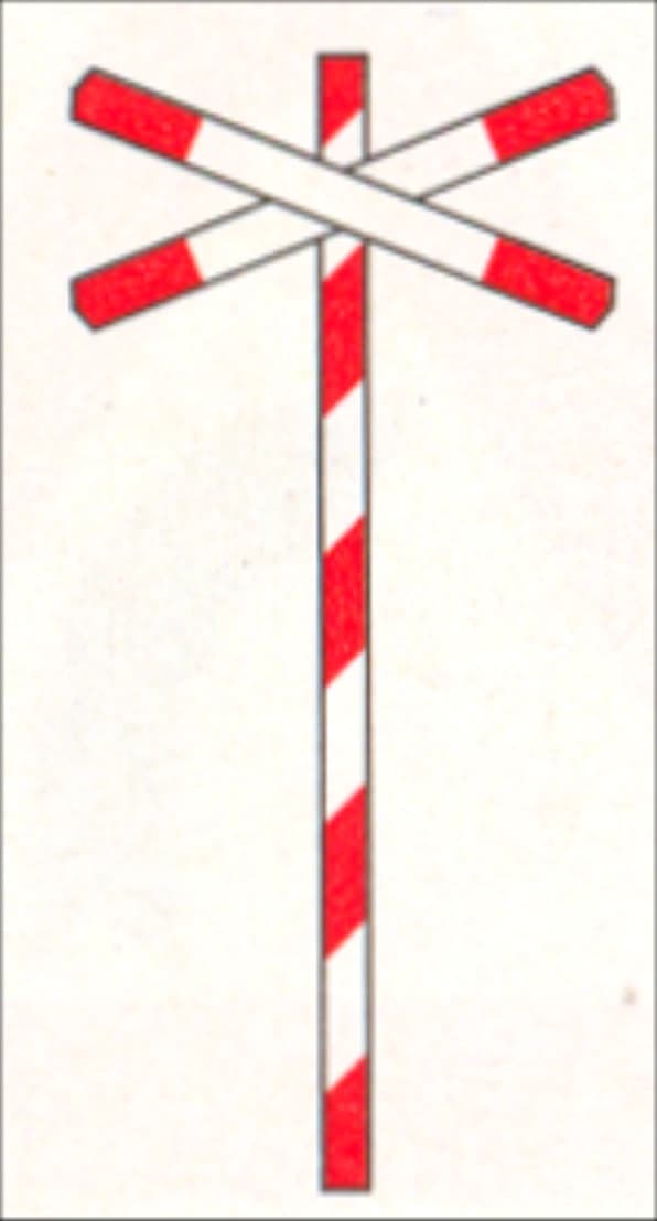 Level crossing with one track