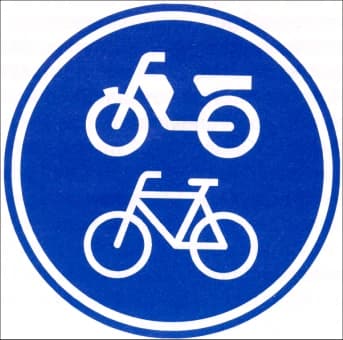 Cycle and moped path